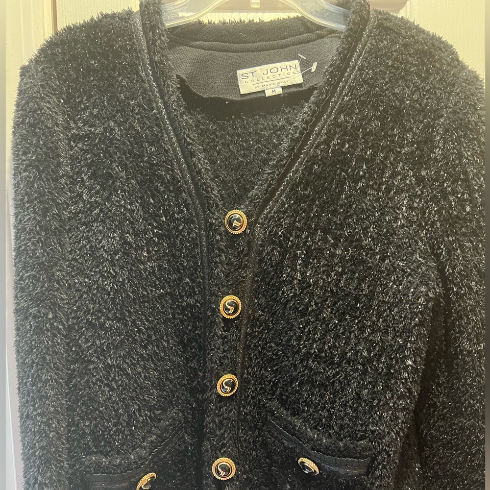 Black Suit jacket never worn   St. John